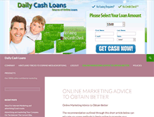 Tablet Screenshot of daily-cash-loans.com